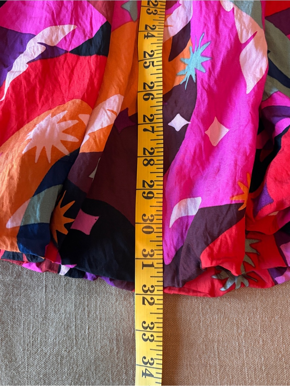 Meet Me In Santorini Bubble Dress XS Colorful Abstract Resort Mini - Picture 6 of 6